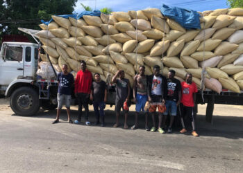 migración haitiana Ejército detiene camión con haitianos indocumentados ocultos entre sacos de paja de arroz