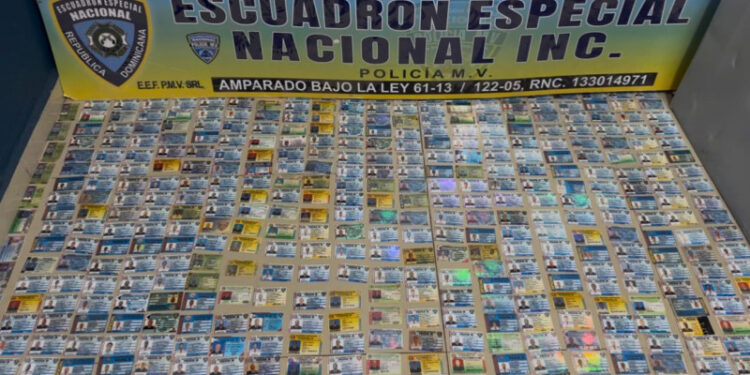 Policía apresa hombre con 538 carnets de instituciones policiales, militares y afines