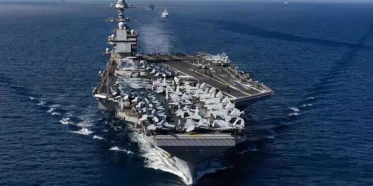 Retiran aviones militares de EE. UU. de RD mientras portaavión Gerald Ford abandona el Caribe