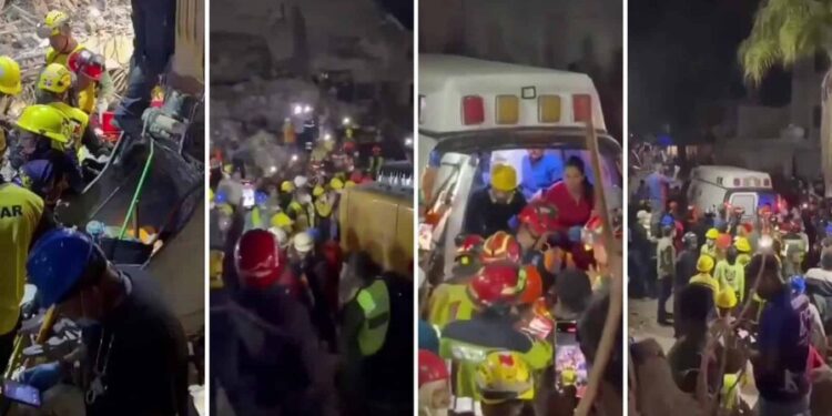 Brigadas de rescate de RD, Ecuador y Venezuela hallan con vida a niño tras 5 días bajo los escombros